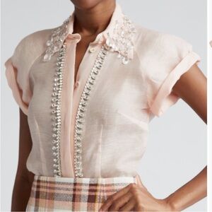 Embellished Pink Blouse